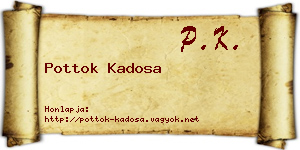 Pottok Kadosa névjegykártya